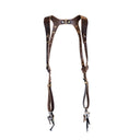 Dark Brown Leather Dual Camera Harness + Pro Package