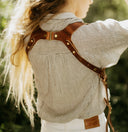 Light Brown Leather Dual Camera Harness + Pro Package