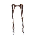 Dark Brown Leather Dual Camera Harness + Pro Package