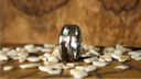 Pearl and Walnut Burl Ring