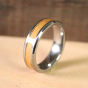 Cherry Wood Inlay Ring