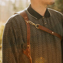 Light Brown Leather Lone Camera Harness