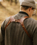 Light Brown Leather Dual Camera Harness